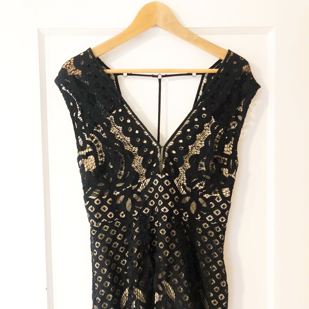 Free People Lace Black Dress